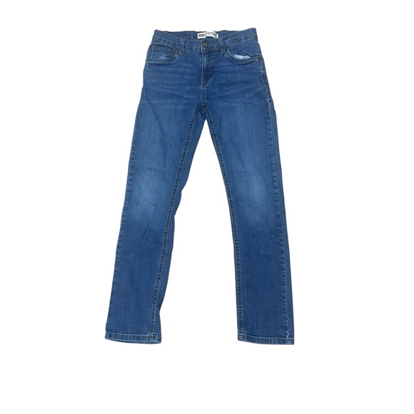 Levis 511 Performance Slim Straight Jeans Boys‎ 14 Reg 27 x 27 Dark Wash Blue - Picture 1 of 9